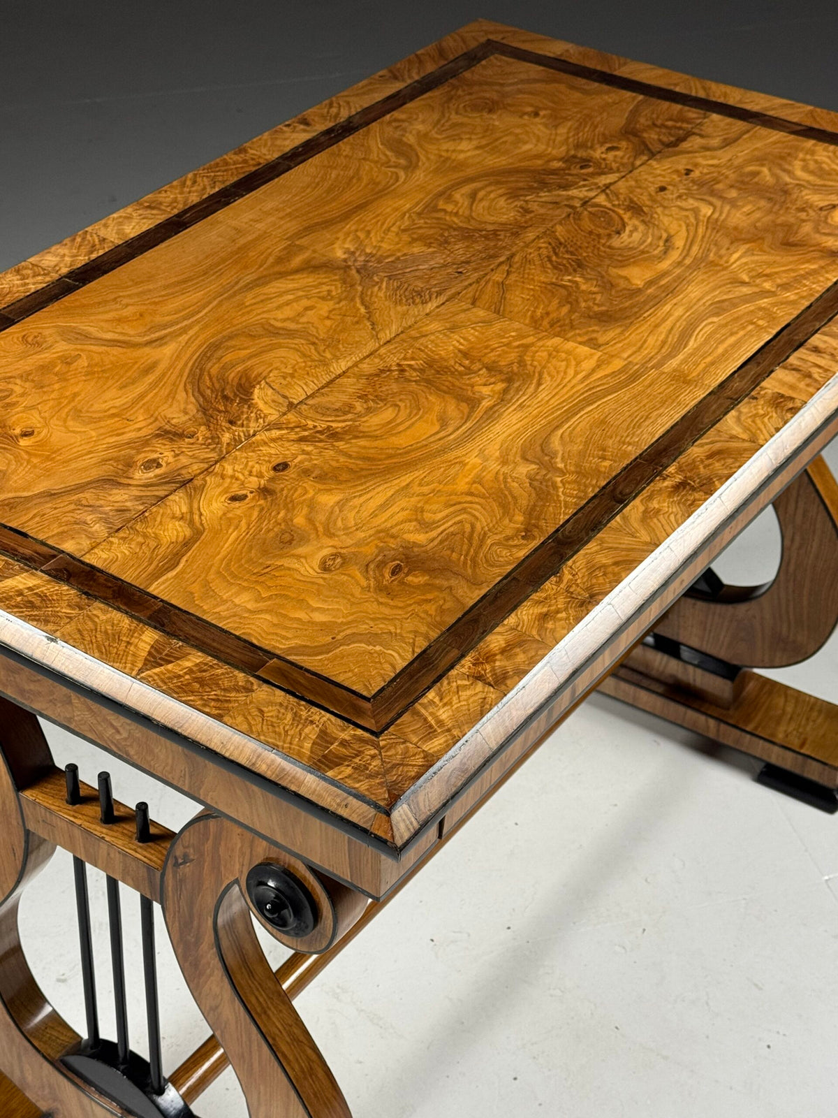 Biedermeier Ash Writing Table, Germany or Austria, Mid 19th Century, photo 19