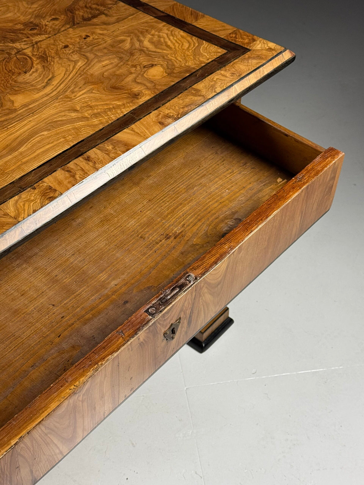 Biedermeier Ash Writing Table, Germany or Austria, Mid 19th Century, photo 11
