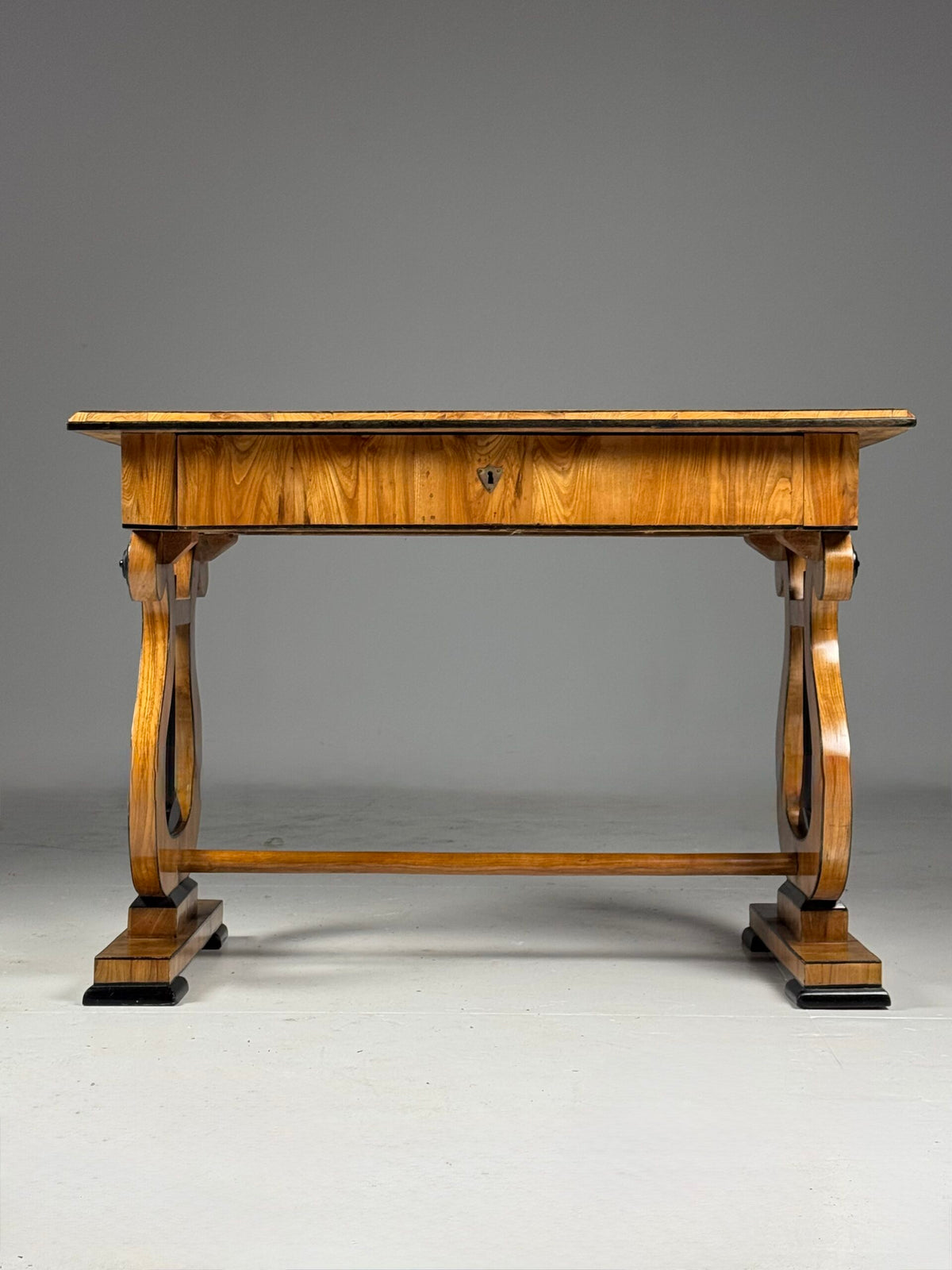Biedermeier Ash Writing Table, Germany or Austria, Mid 19th Century, photo 8