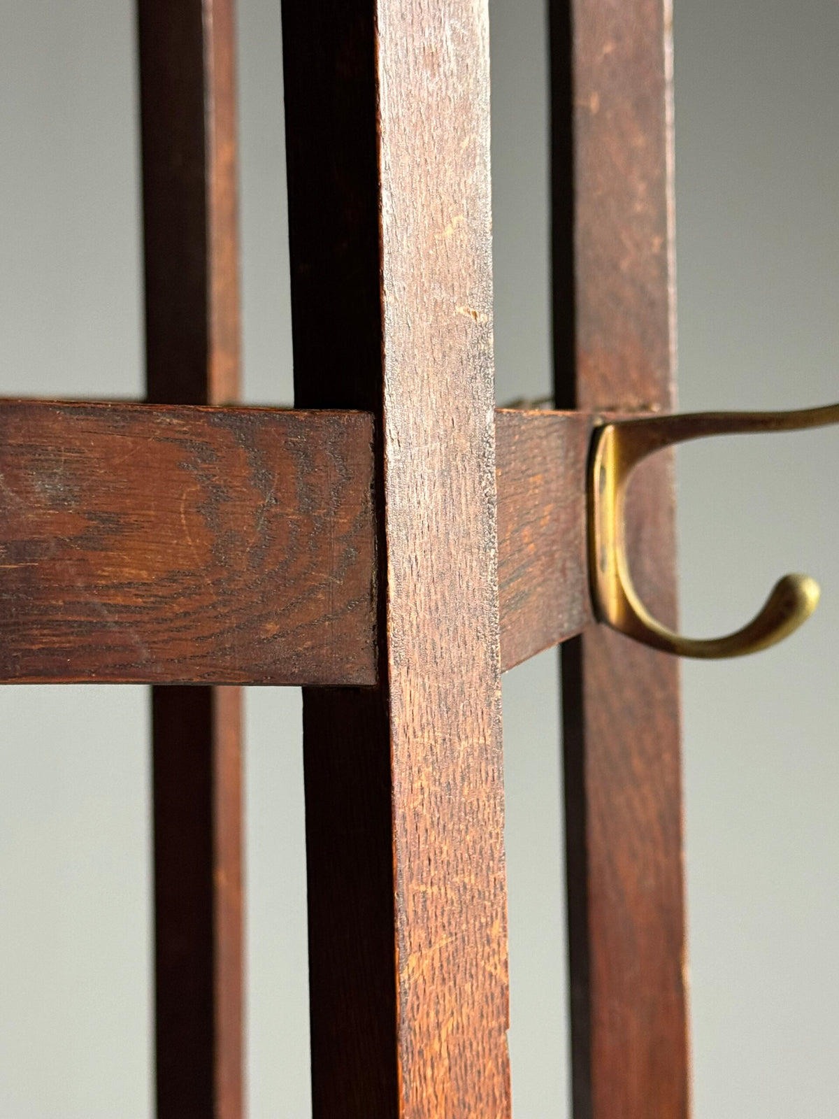 Arts and Crafts Oak Coat Stand, Early 20th Century, photo 7