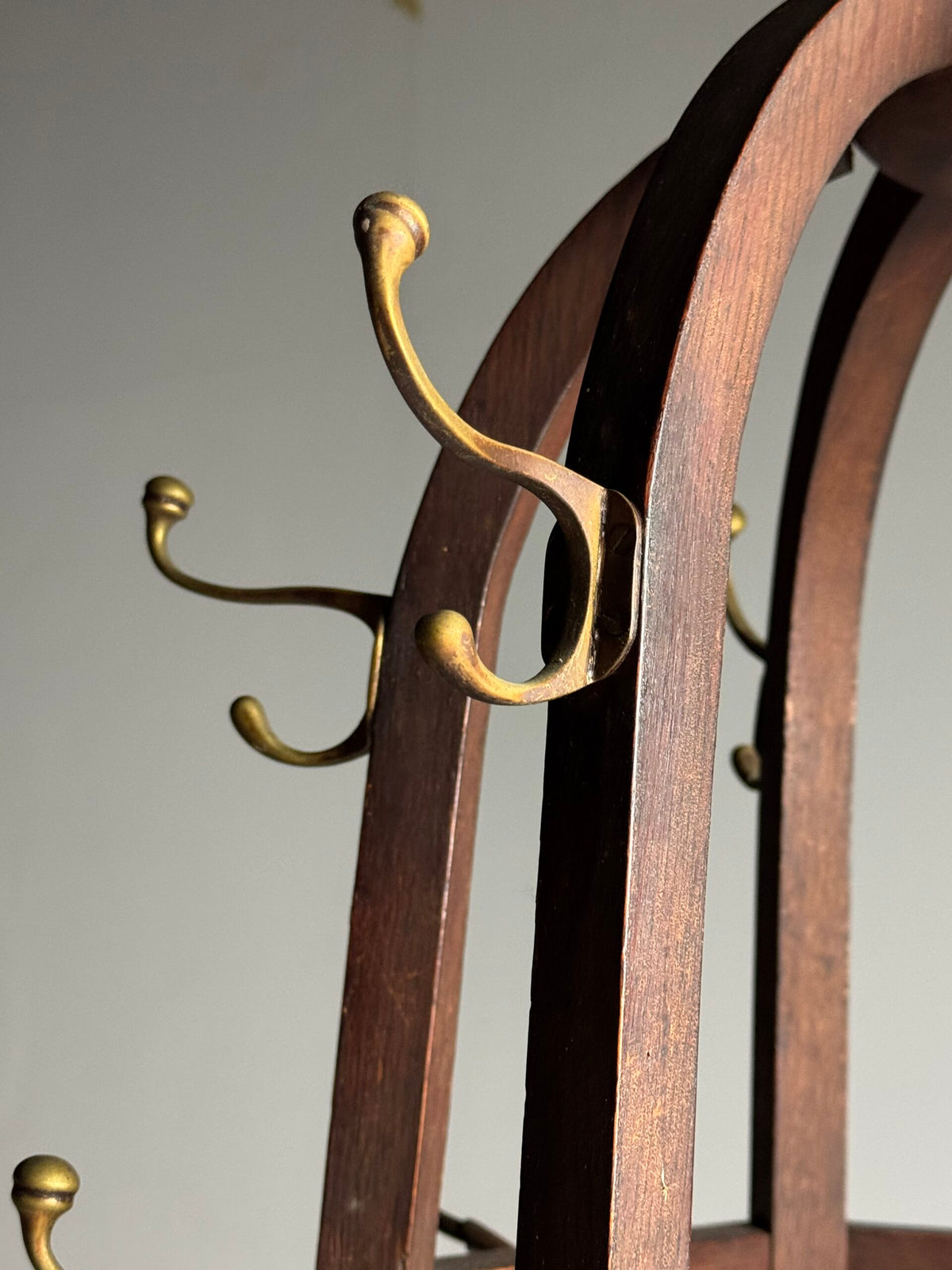 Arts and Crafts Oak Coat Stand, Early 20th Century, photo 8