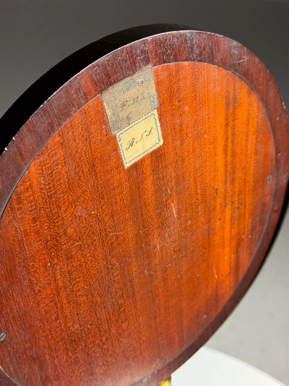 English Mahogany Dressing Table Mirror with Cast Iron Base, photo 6