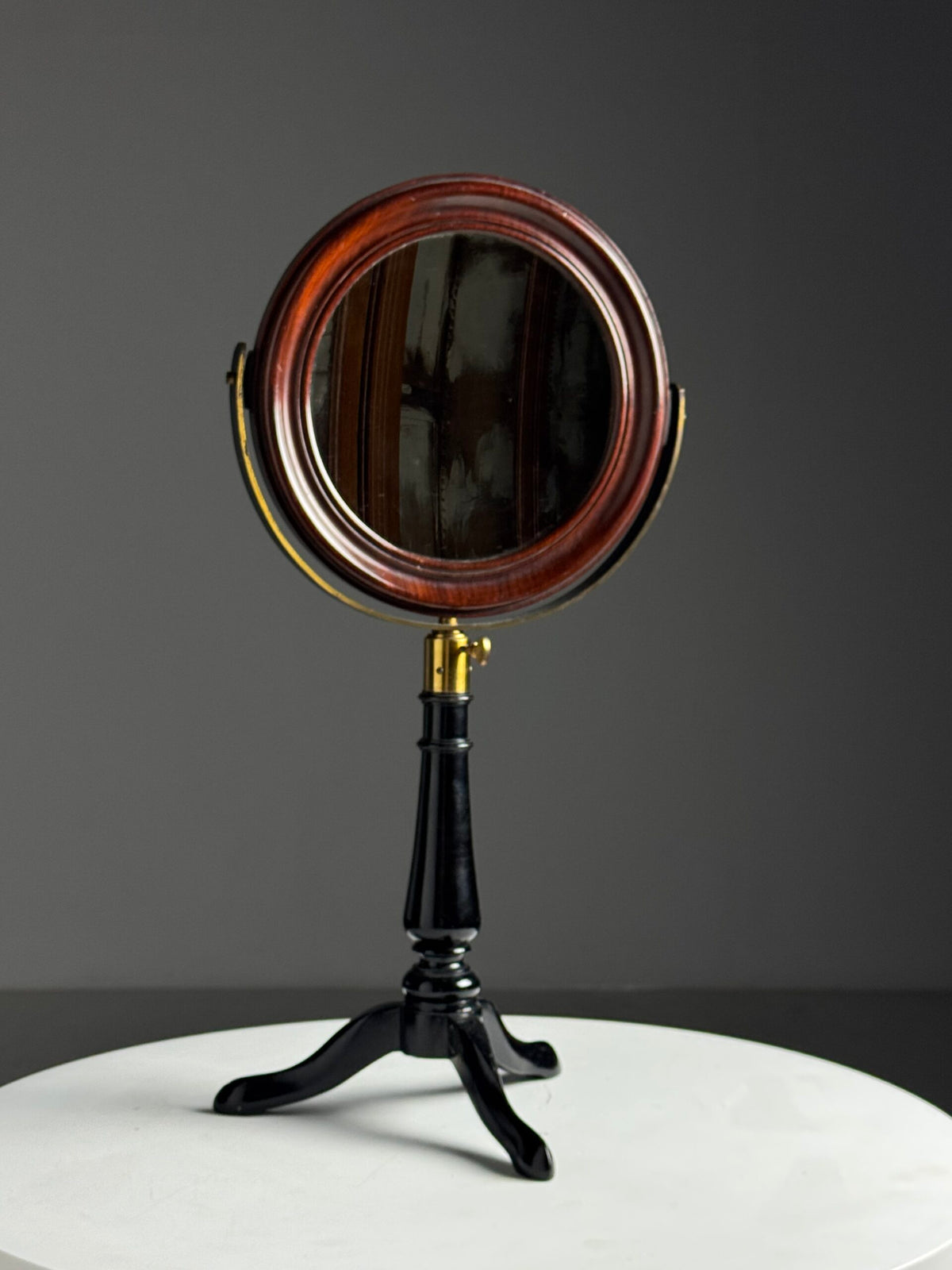 English Mahogany Dressing Table Mirror with Cast Iron Base, photo 10
