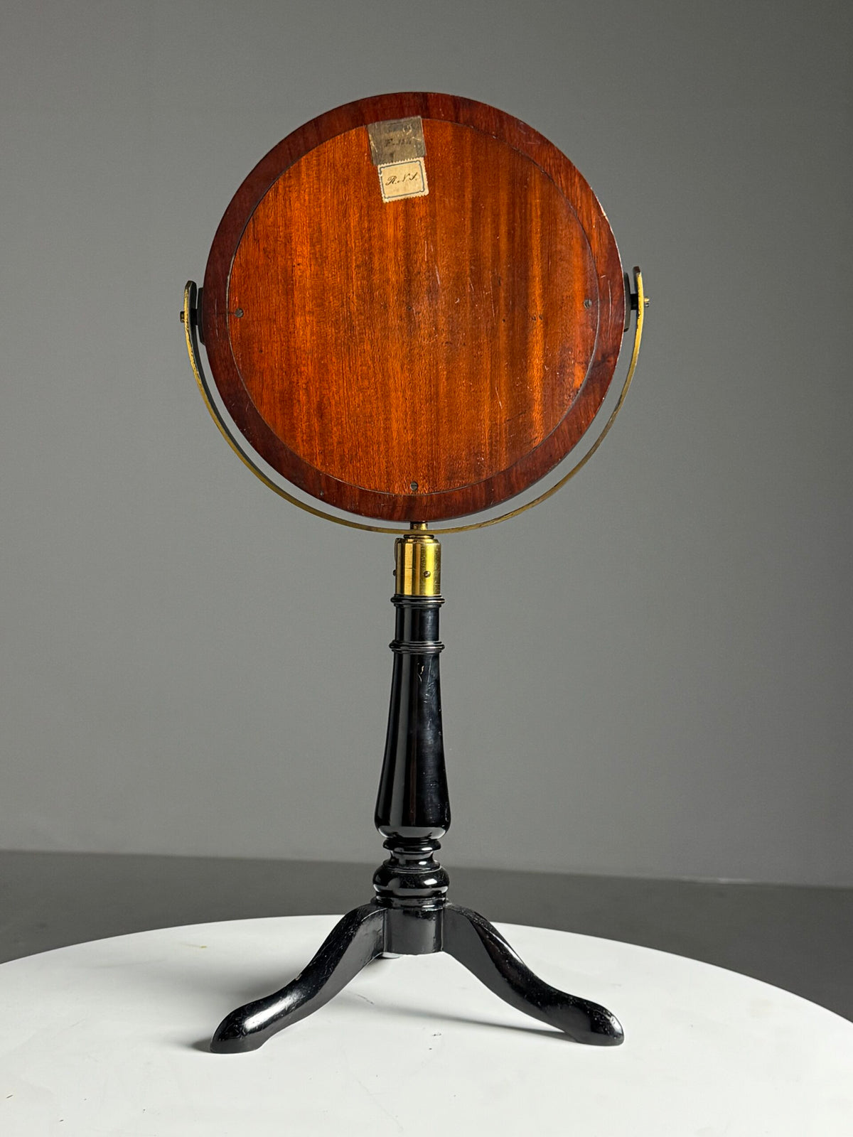 English Mahogany Dressing Table Mirror with Cast Iron Base, photo 18
