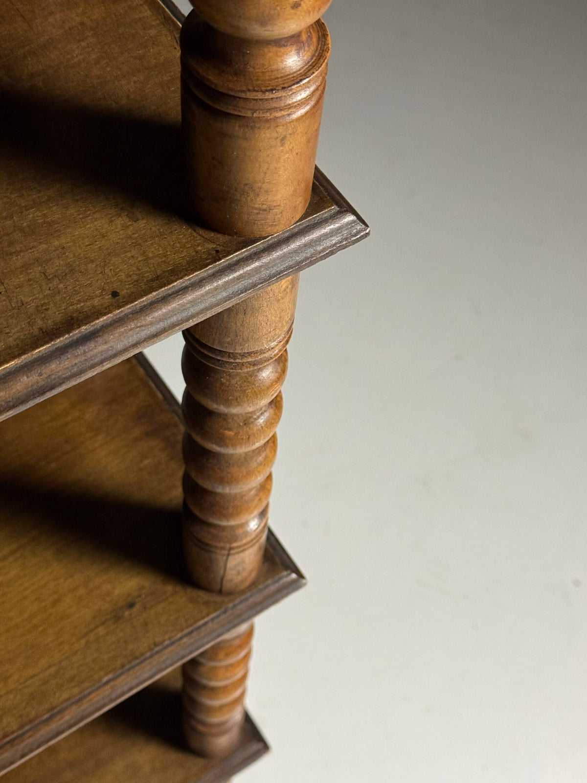 French Bobbin Bookcase with Seven Shelves, Early 20th Century, photo 9