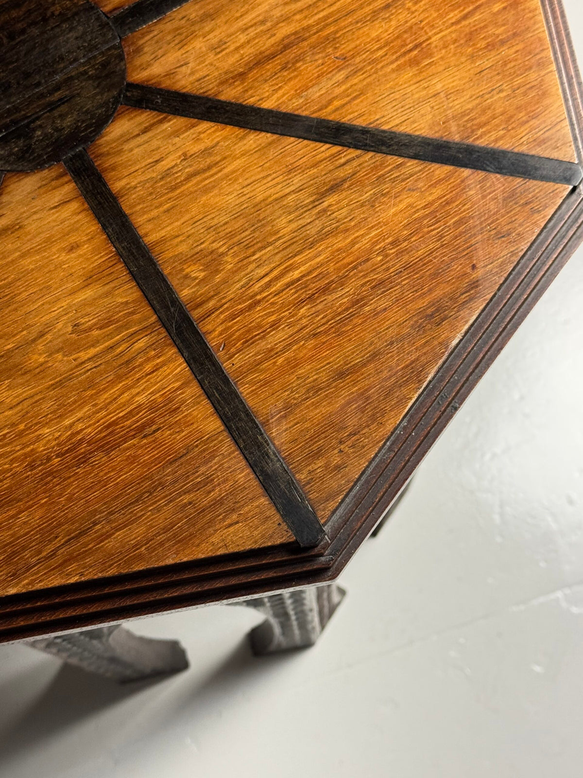 Anglo Indian Carved Hardwood Side Table, circa 1900, photo 9