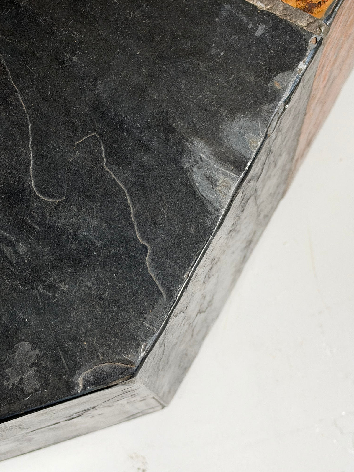 1970s slate coffee table
