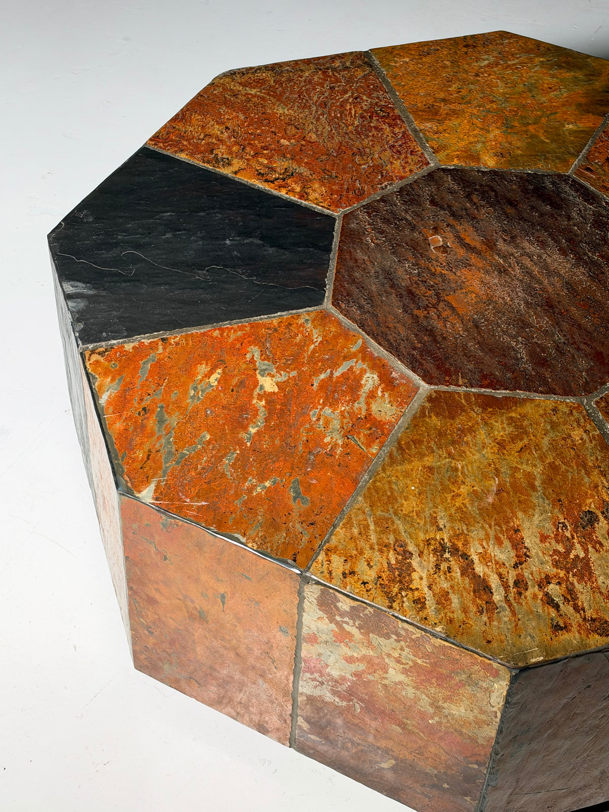 1970s slate coffee table
