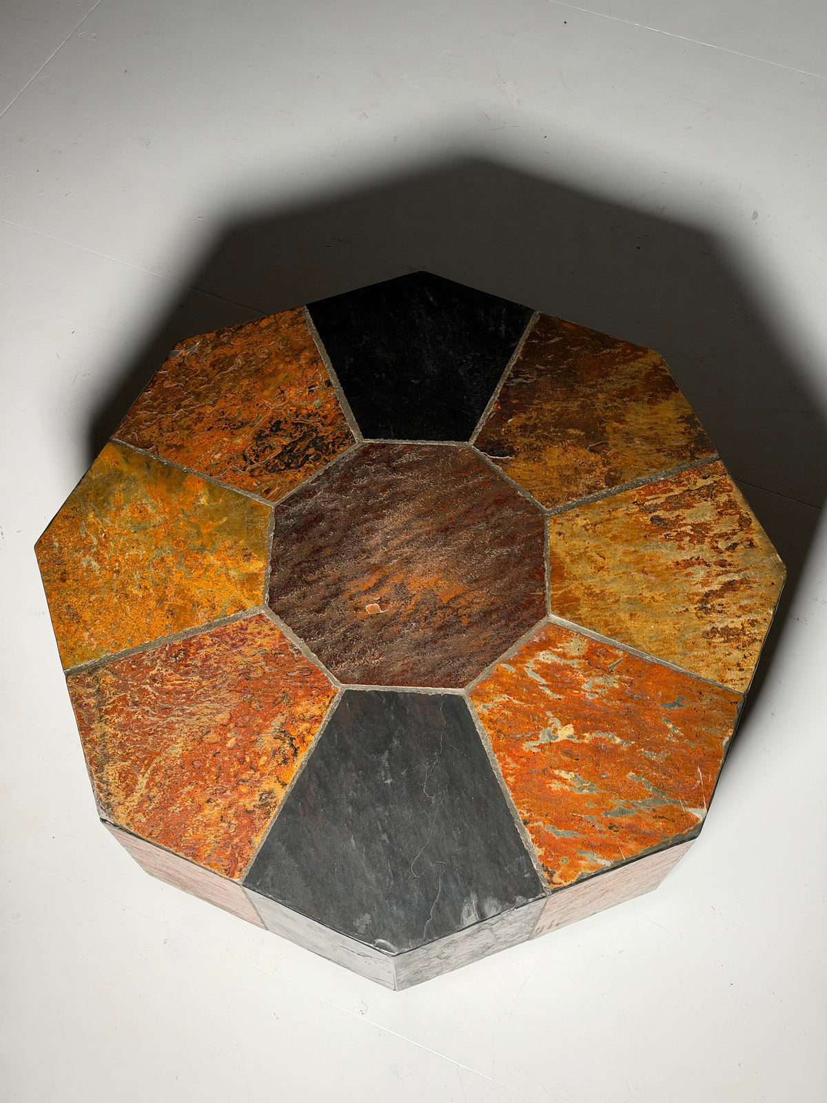 1970s slate coffee table