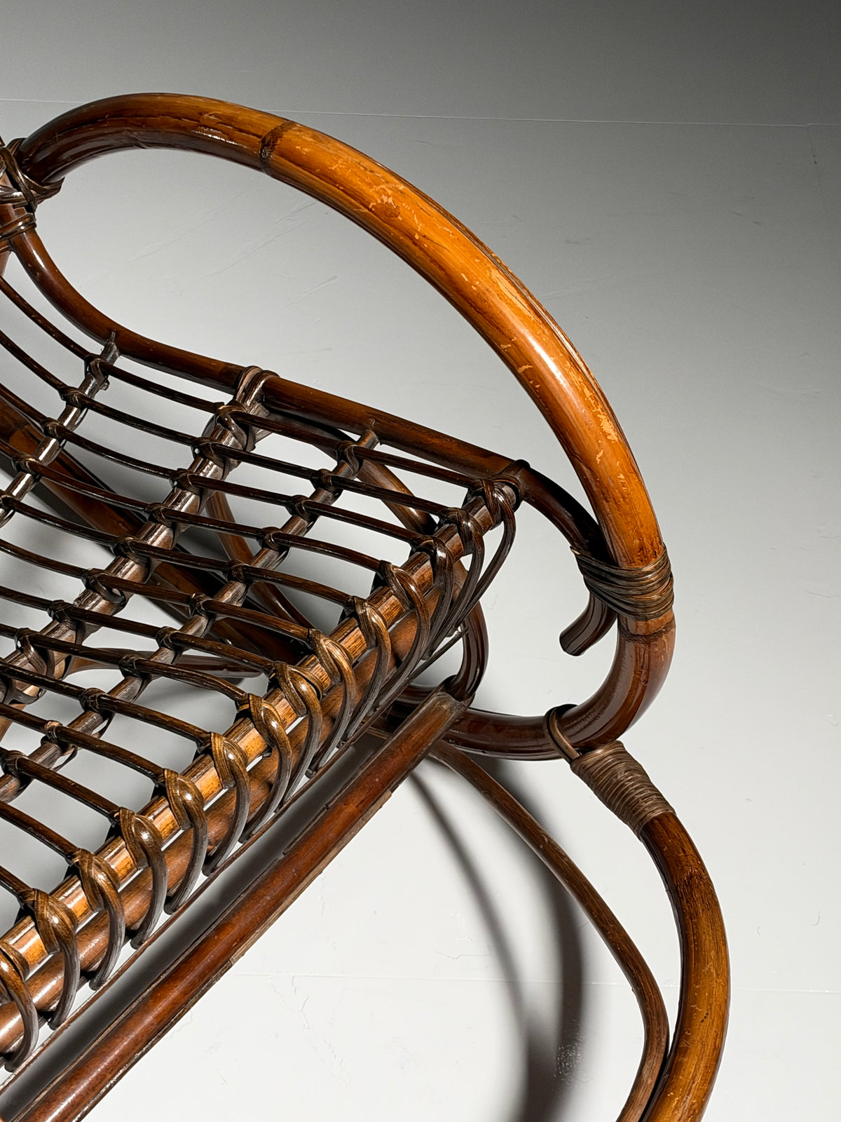 Rattan rocking chair, circa 1950