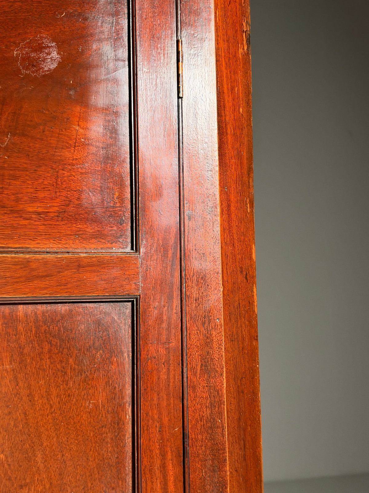 19th century English mahogany corner cabinet