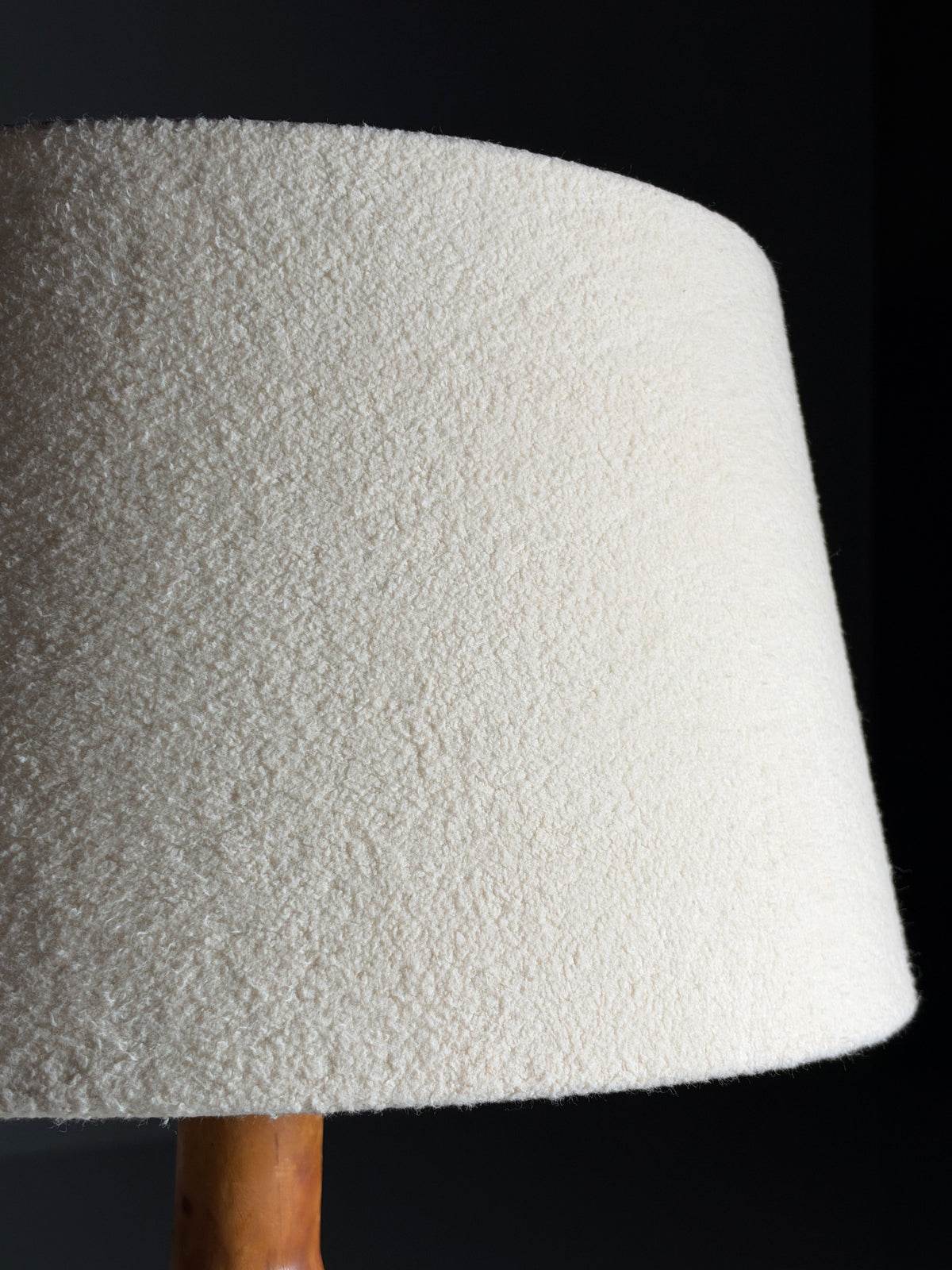 Large leather table lamp
