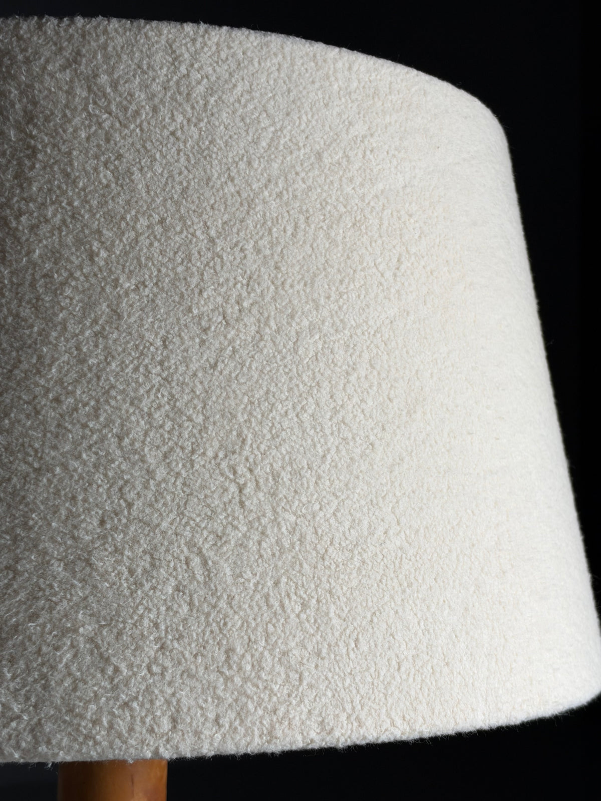 Large leather table lamp