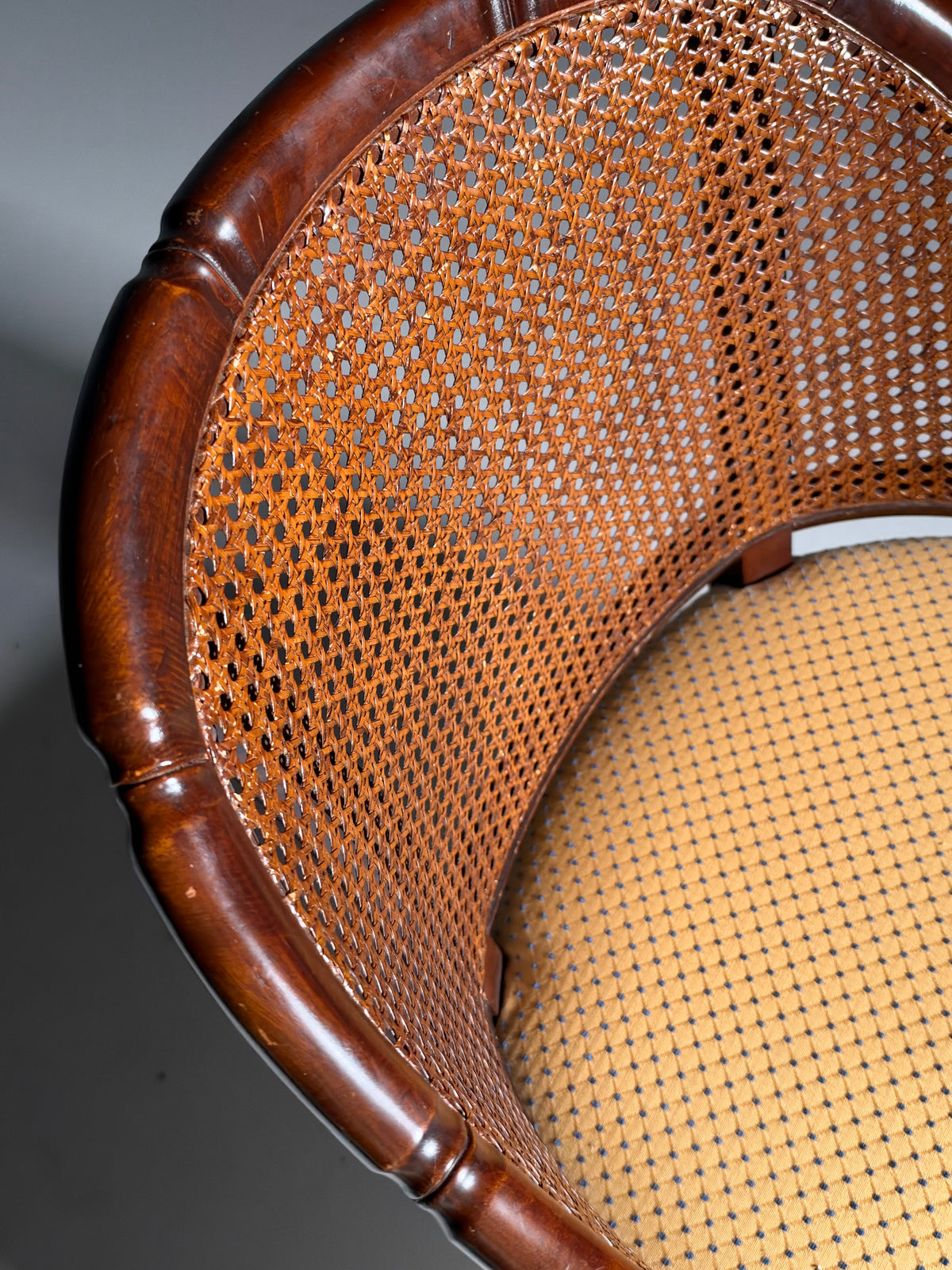 Set of 2 faux bamboo armchairs
