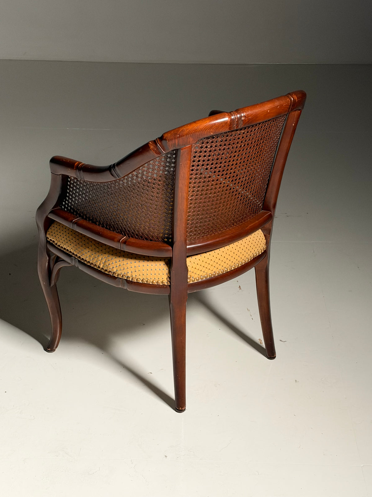 Set of 2 faux bamboo armchairs