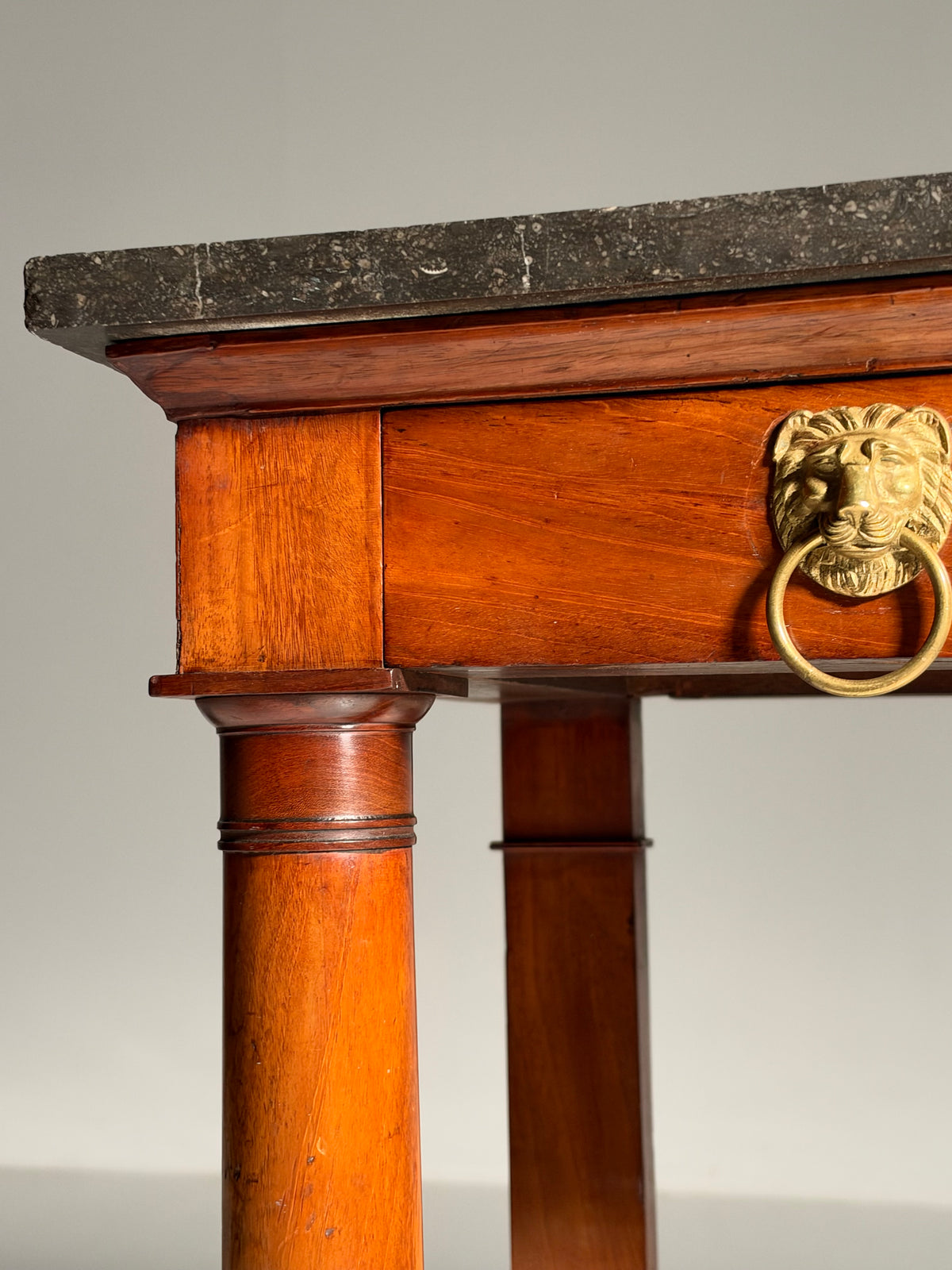 19th century Empire style trumeau side table