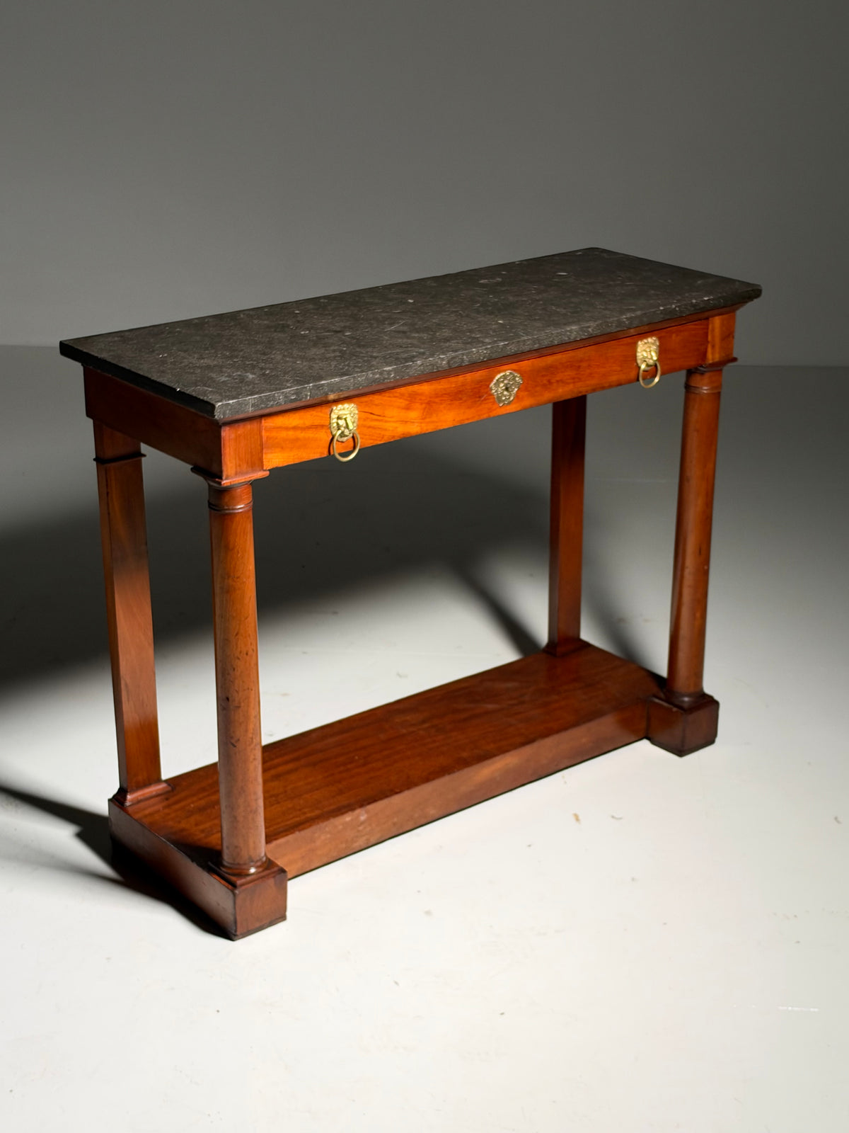 19th century Empire style trumeau side table