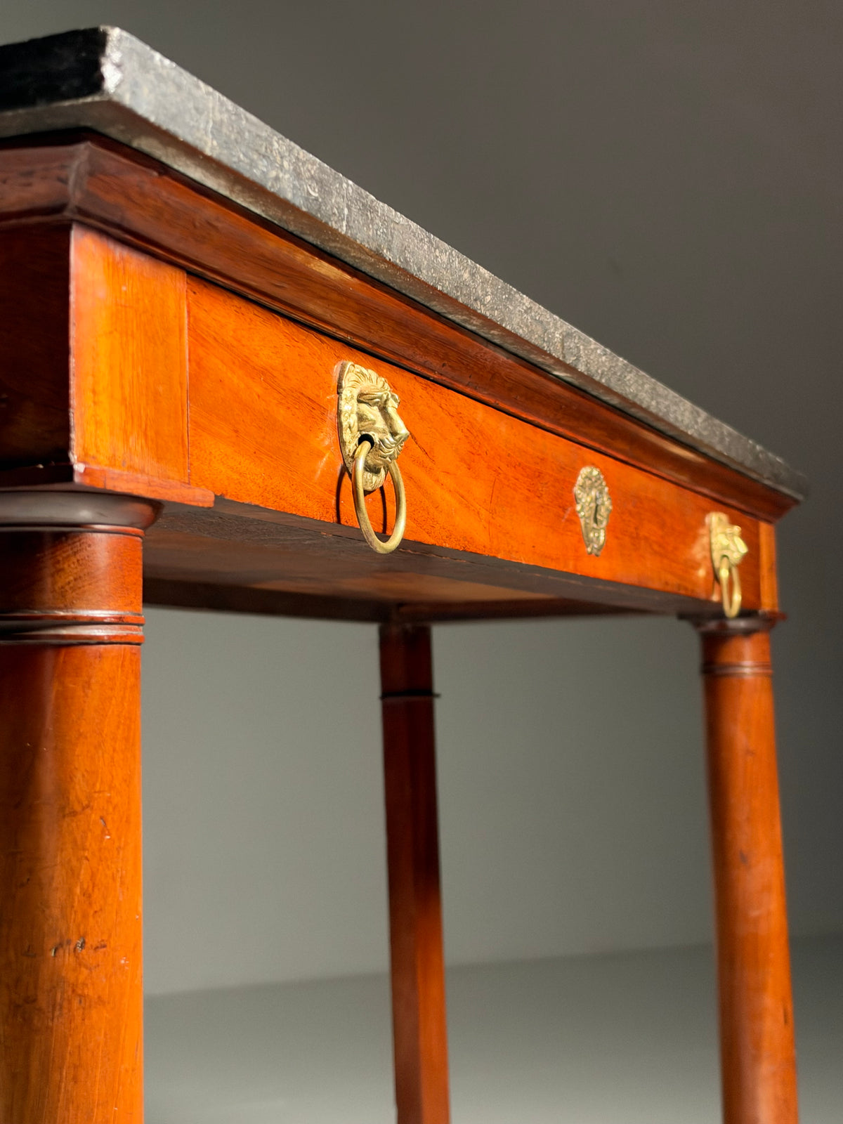 19th century Empire style trumeau side table
