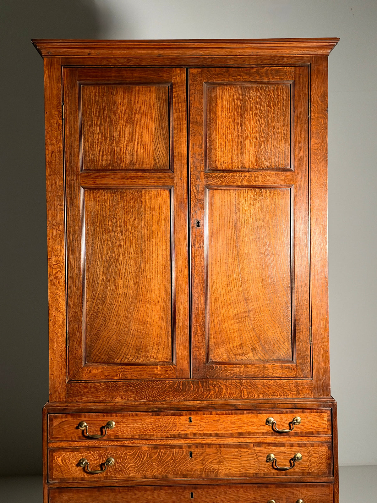 19th century English desk cabinet
