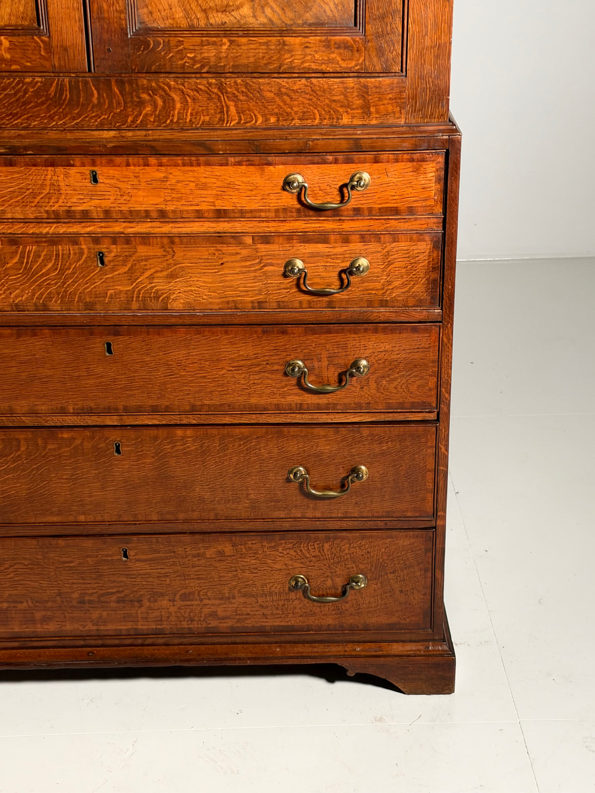 19th century English desk cabinet