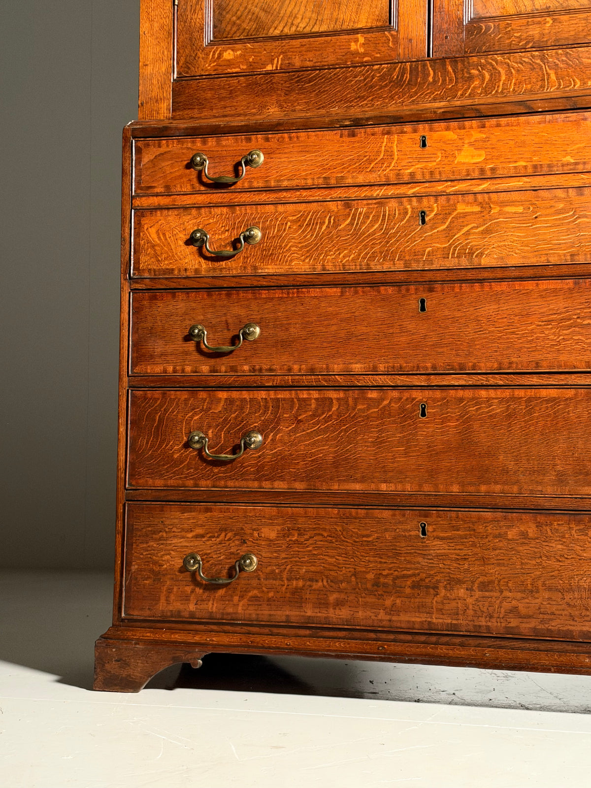 19th century English desk cabinet