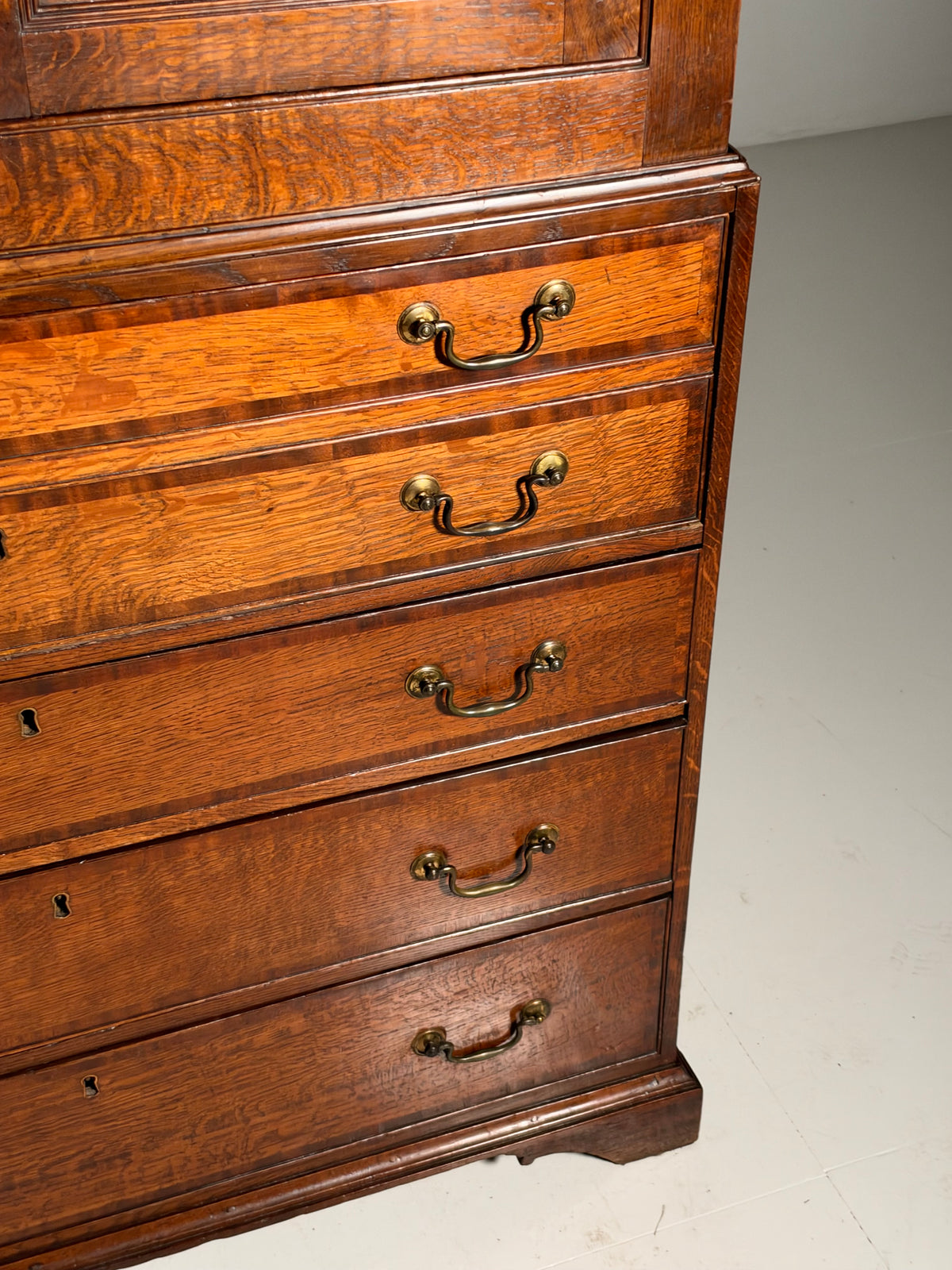 19th century English desk cabinet