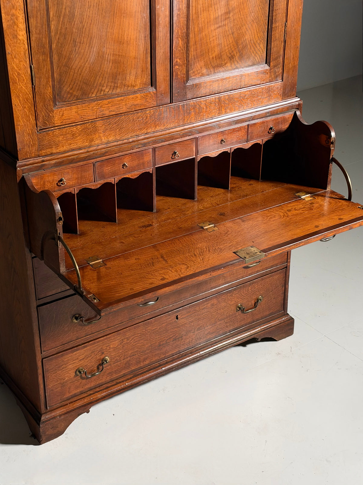 19th century English desk cabinet