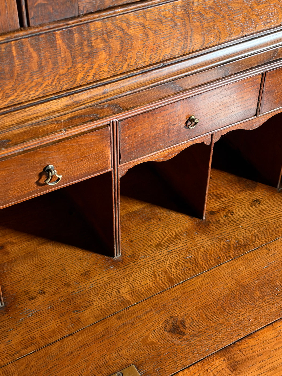 19th century English desk cabinet