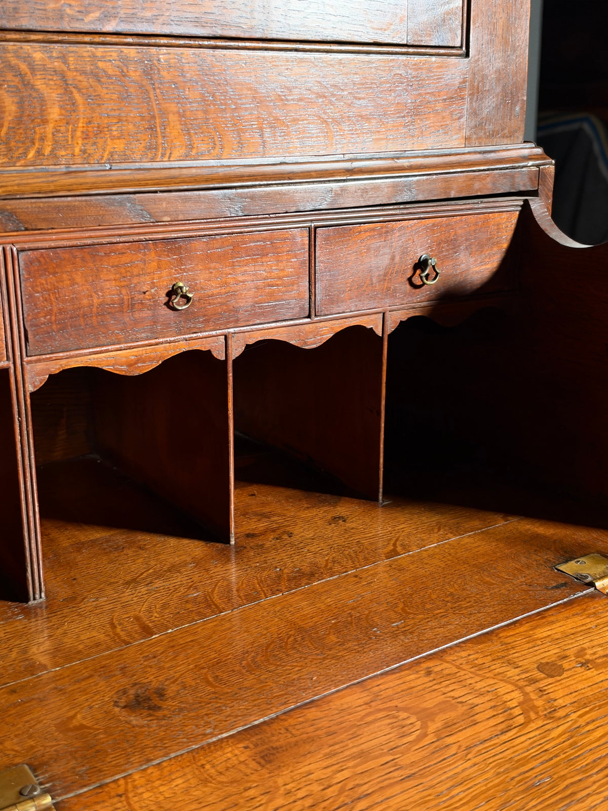 19th century English desk cabinet