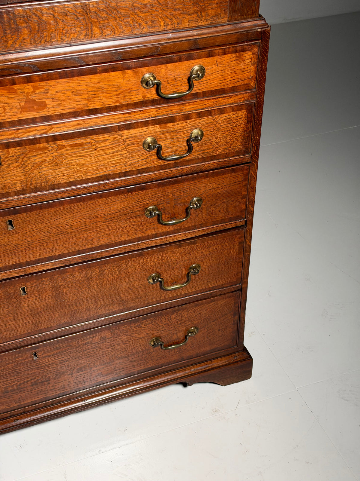 19th century English desk cabinet