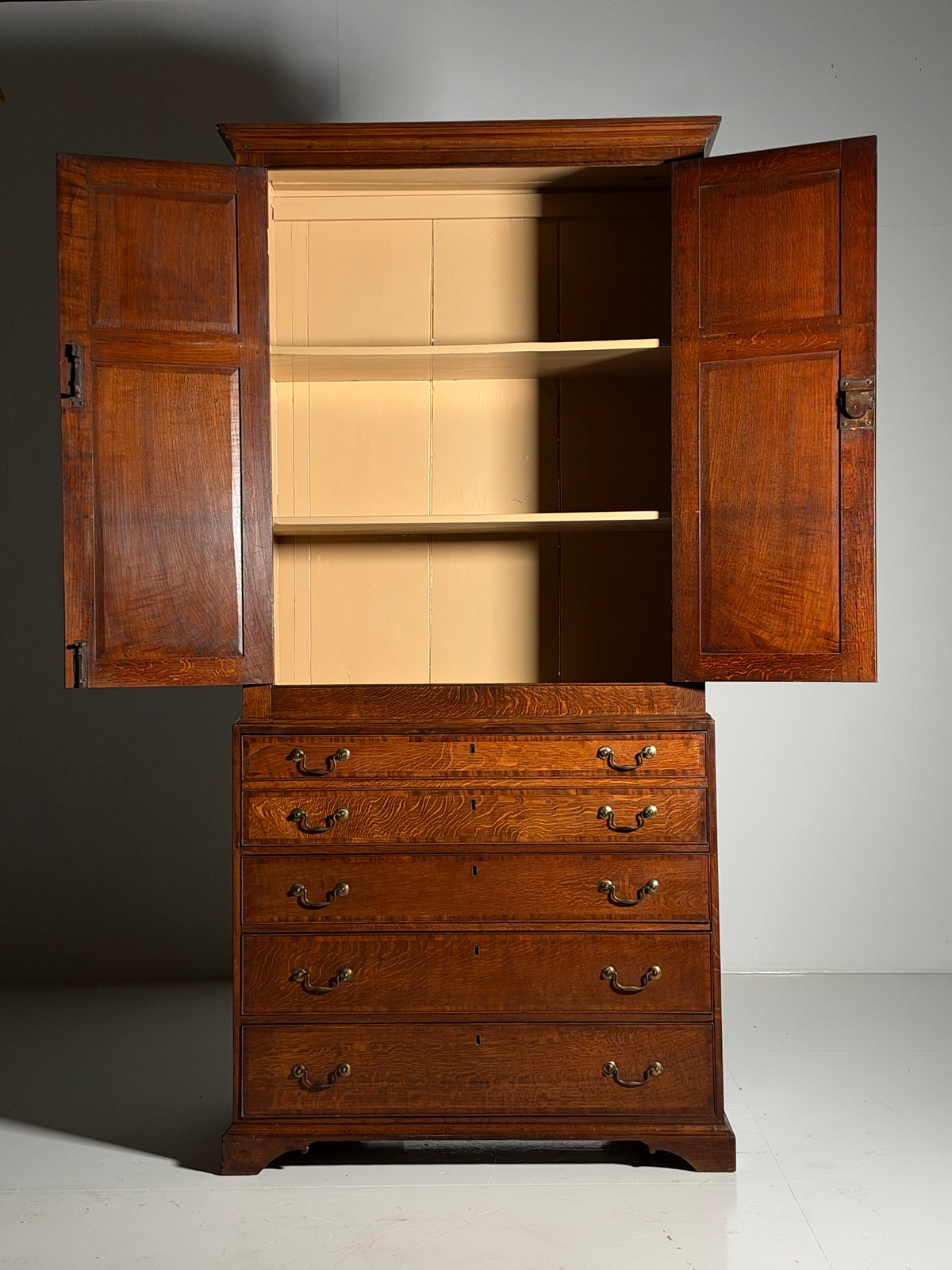 19th century English desk cabinet