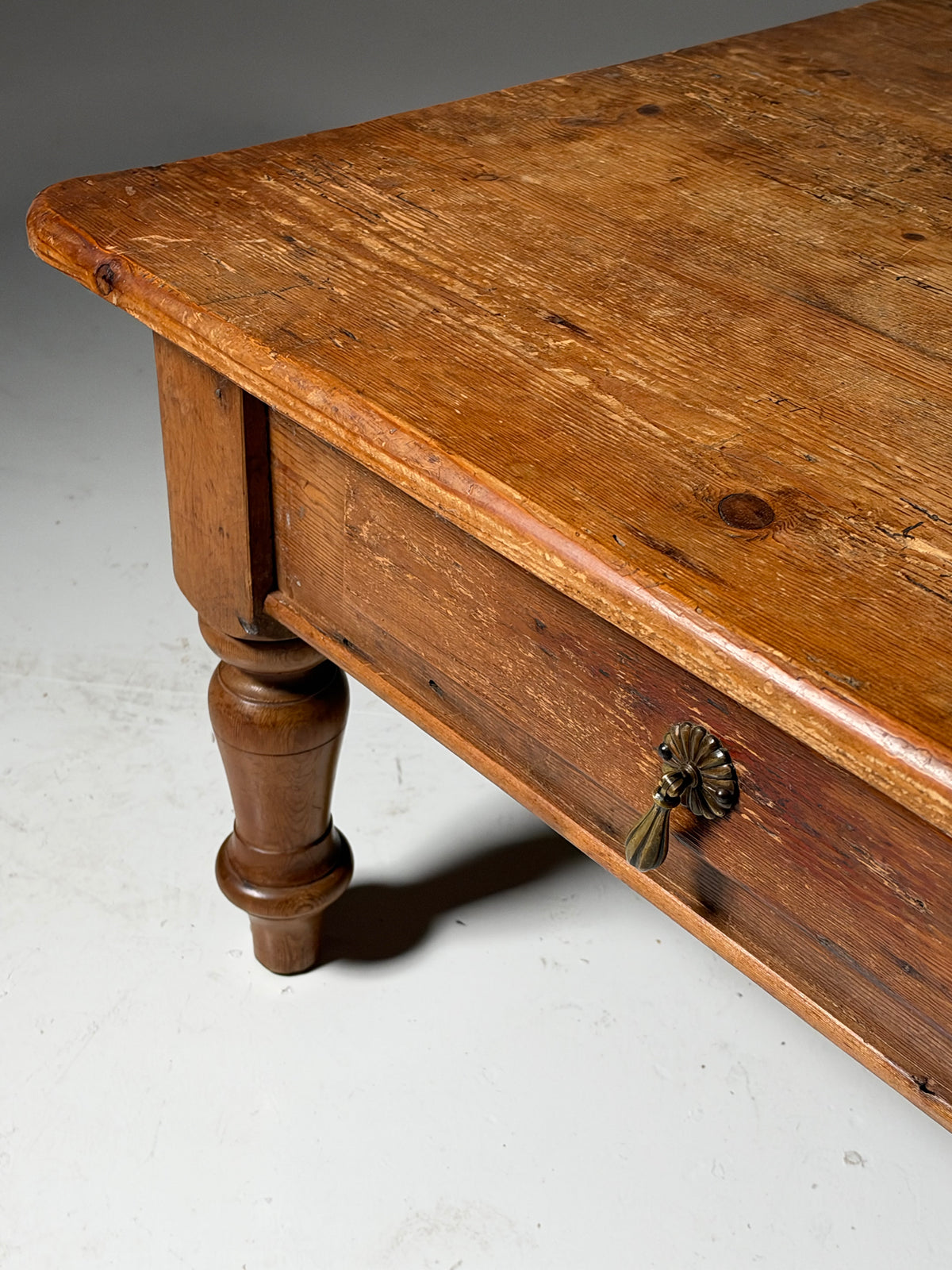 Rustic pine coffee table