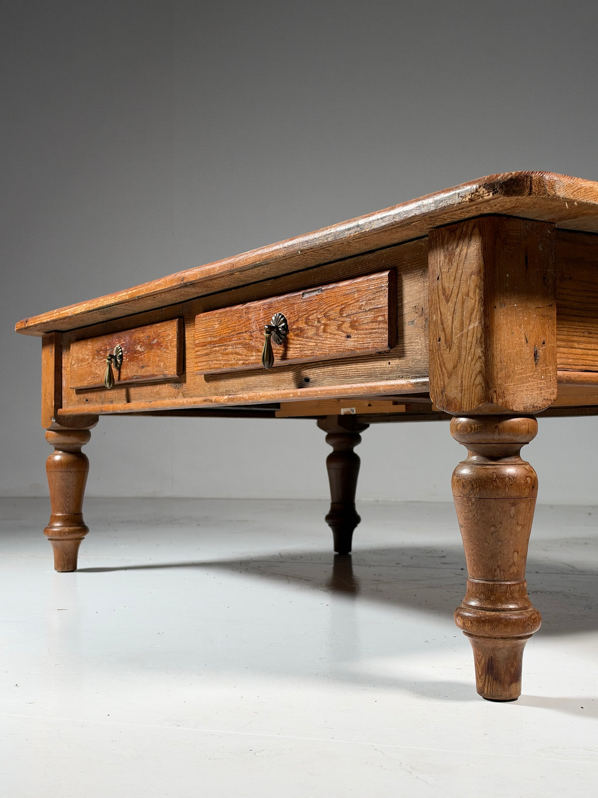 Rustic pine coffee table