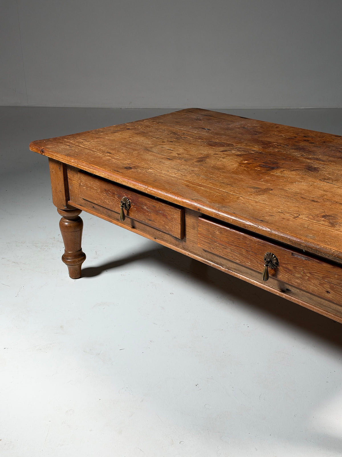 Rustic pine coffee table