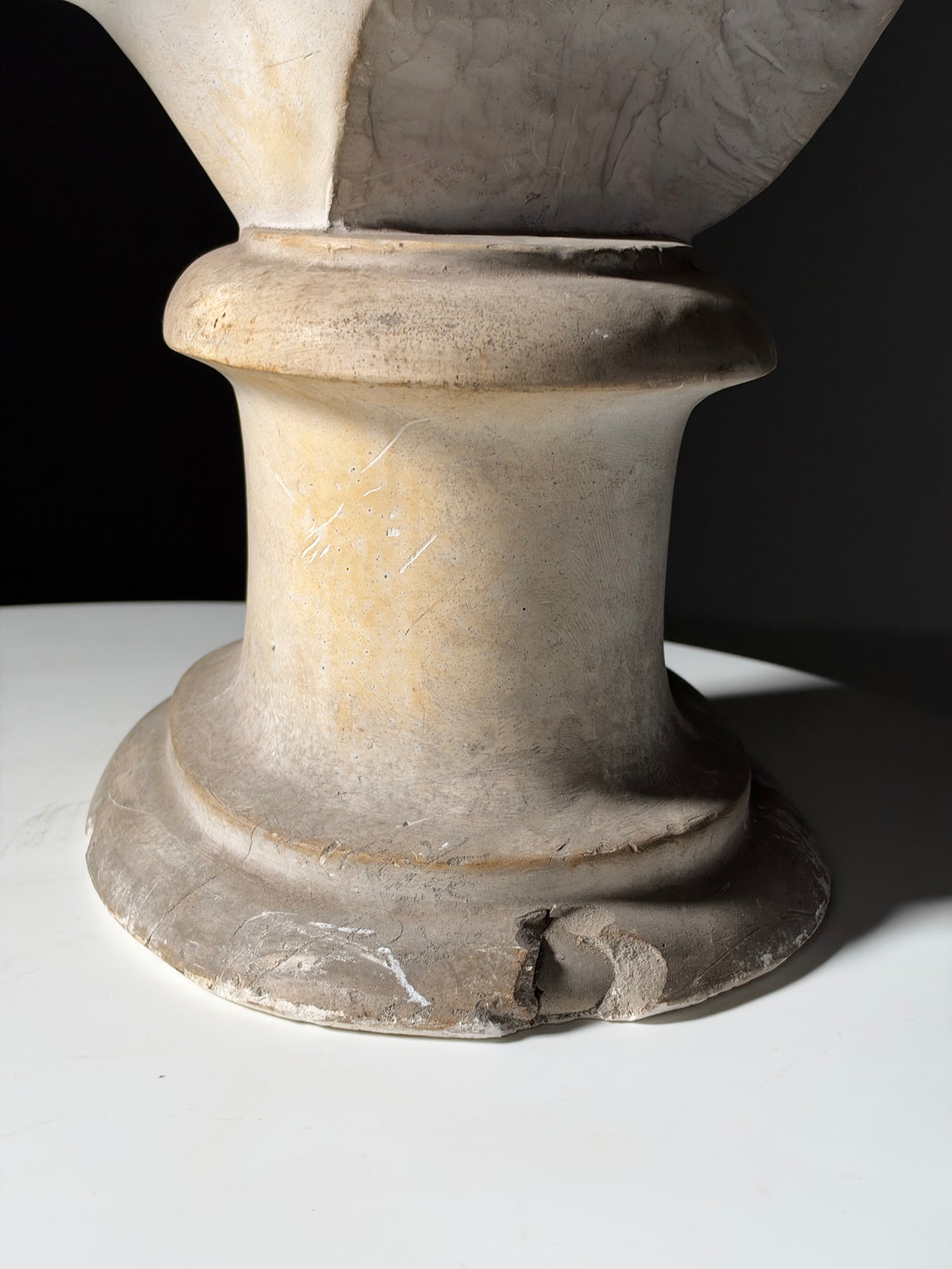 Plaster bust of an Egyptian pharaoh