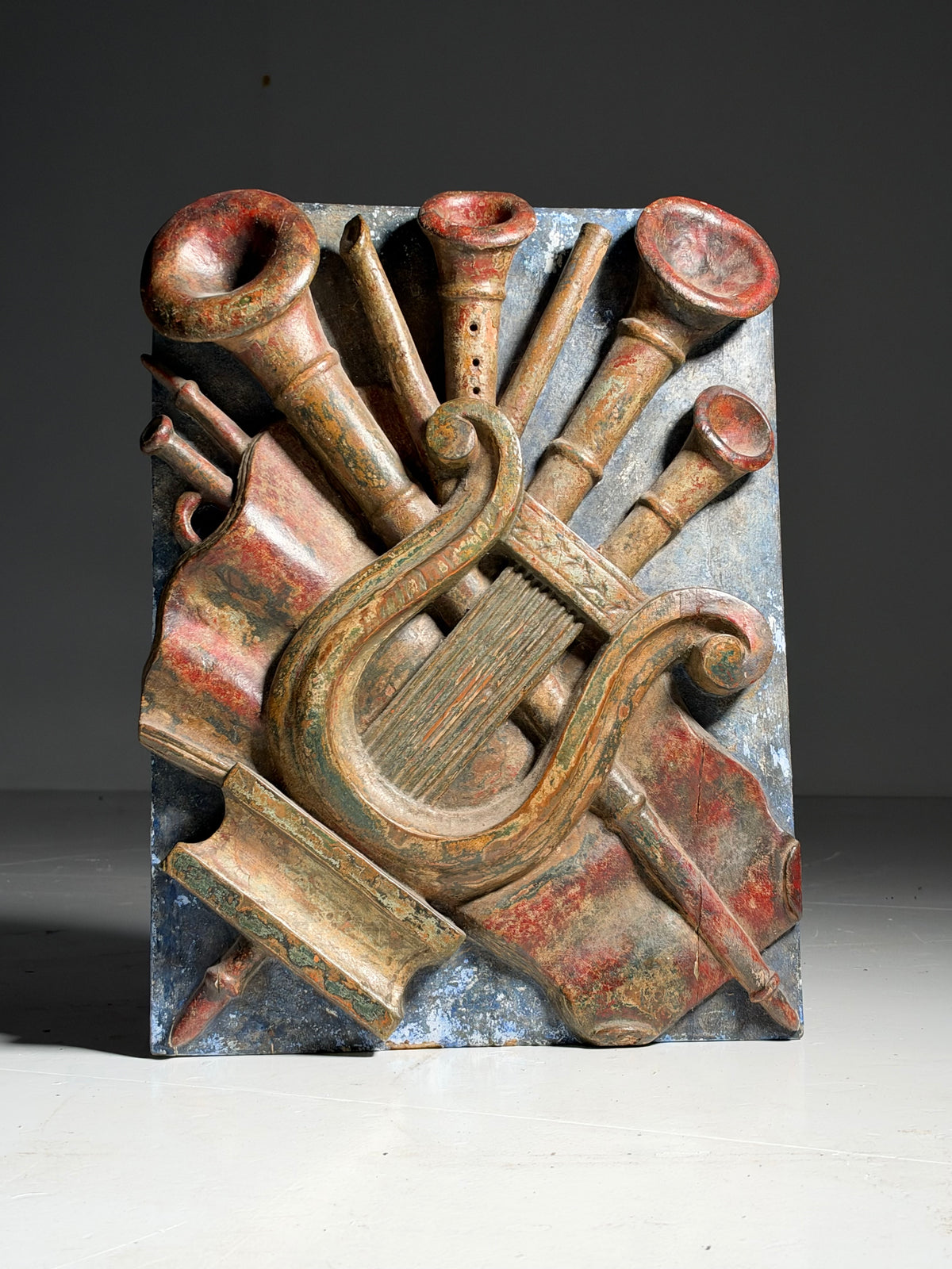 Relief panel depicting music, early 19th century