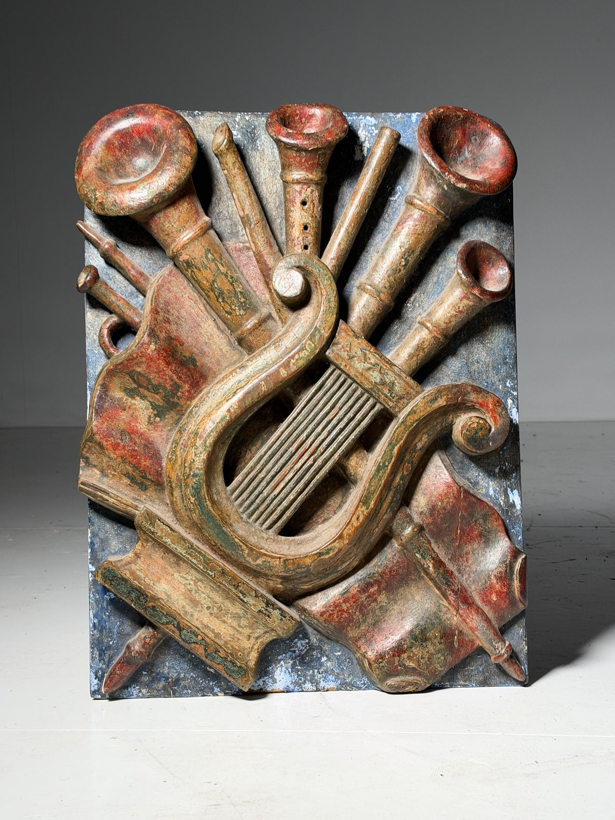 Relief panel depicting music, early 19th century