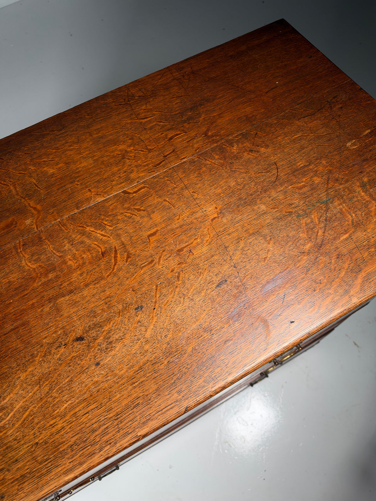 19th century English oak chest of drawers