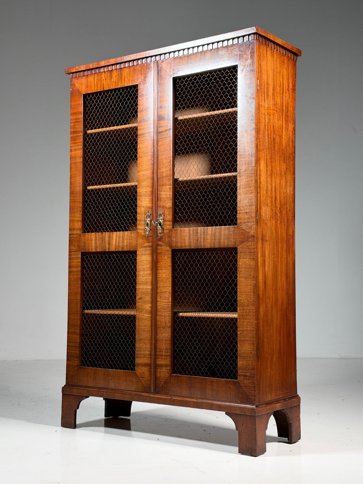 19th century mahogany display cabinet