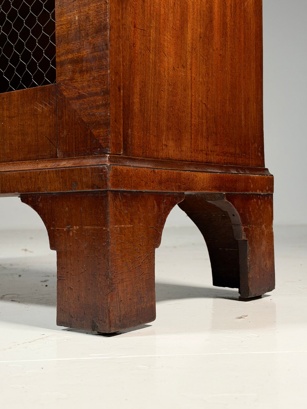 19th century mahogany display cabinet