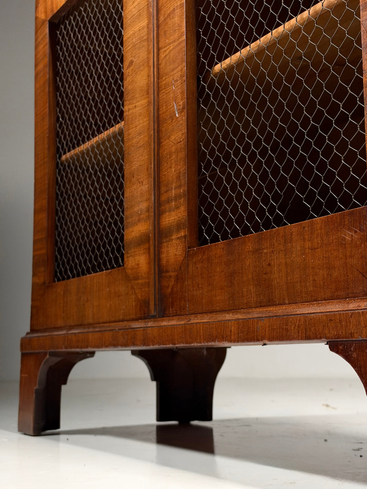 19th century mahogany display cabinet