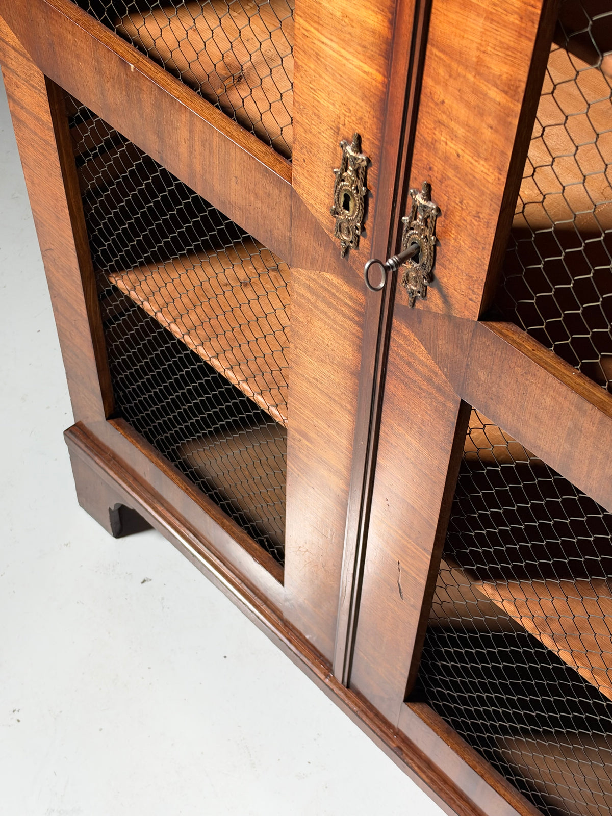 19th century mahogany display cabinet