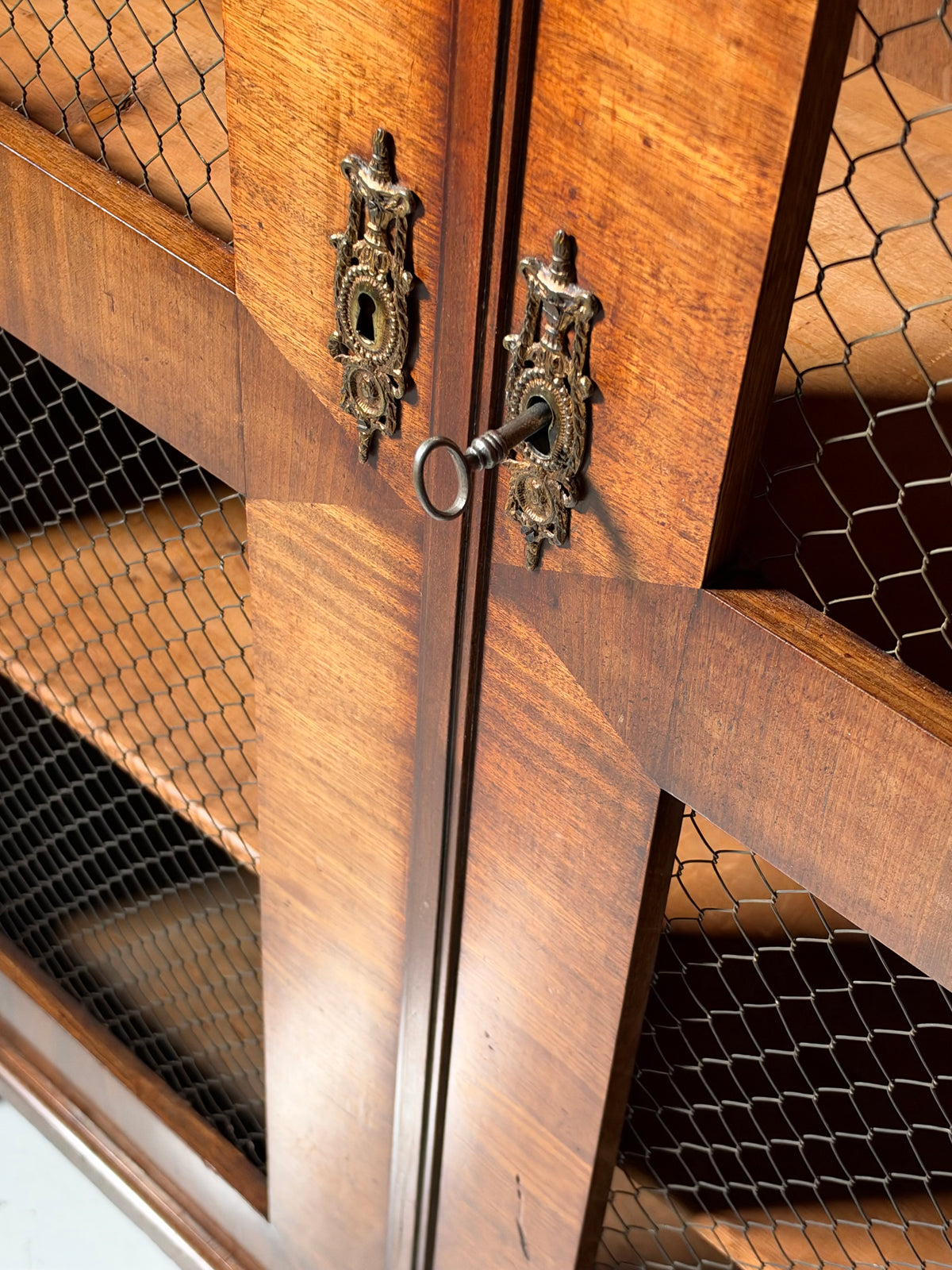 19th century mahogany display cabinet