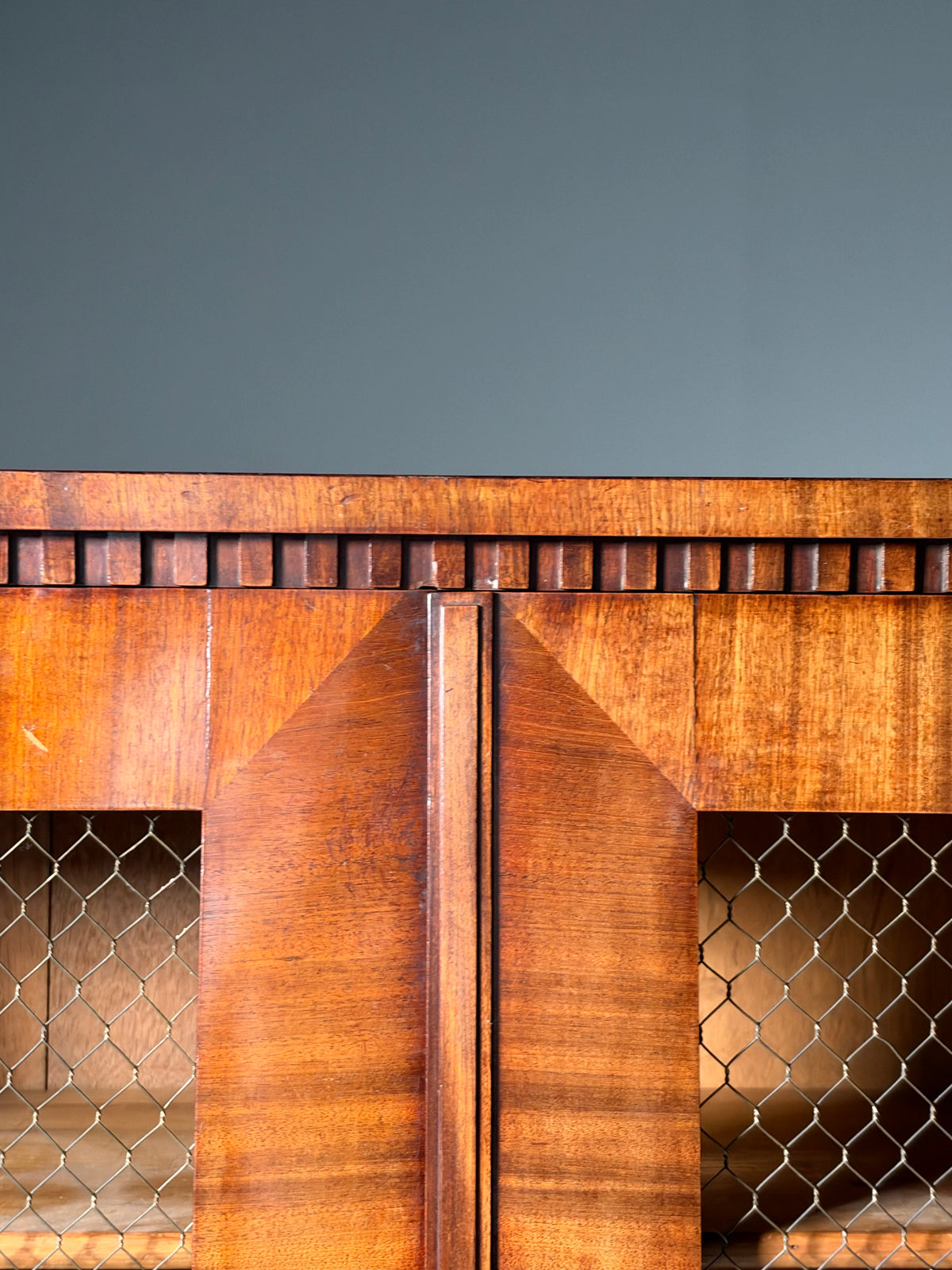 19th century mahogany display cabinet