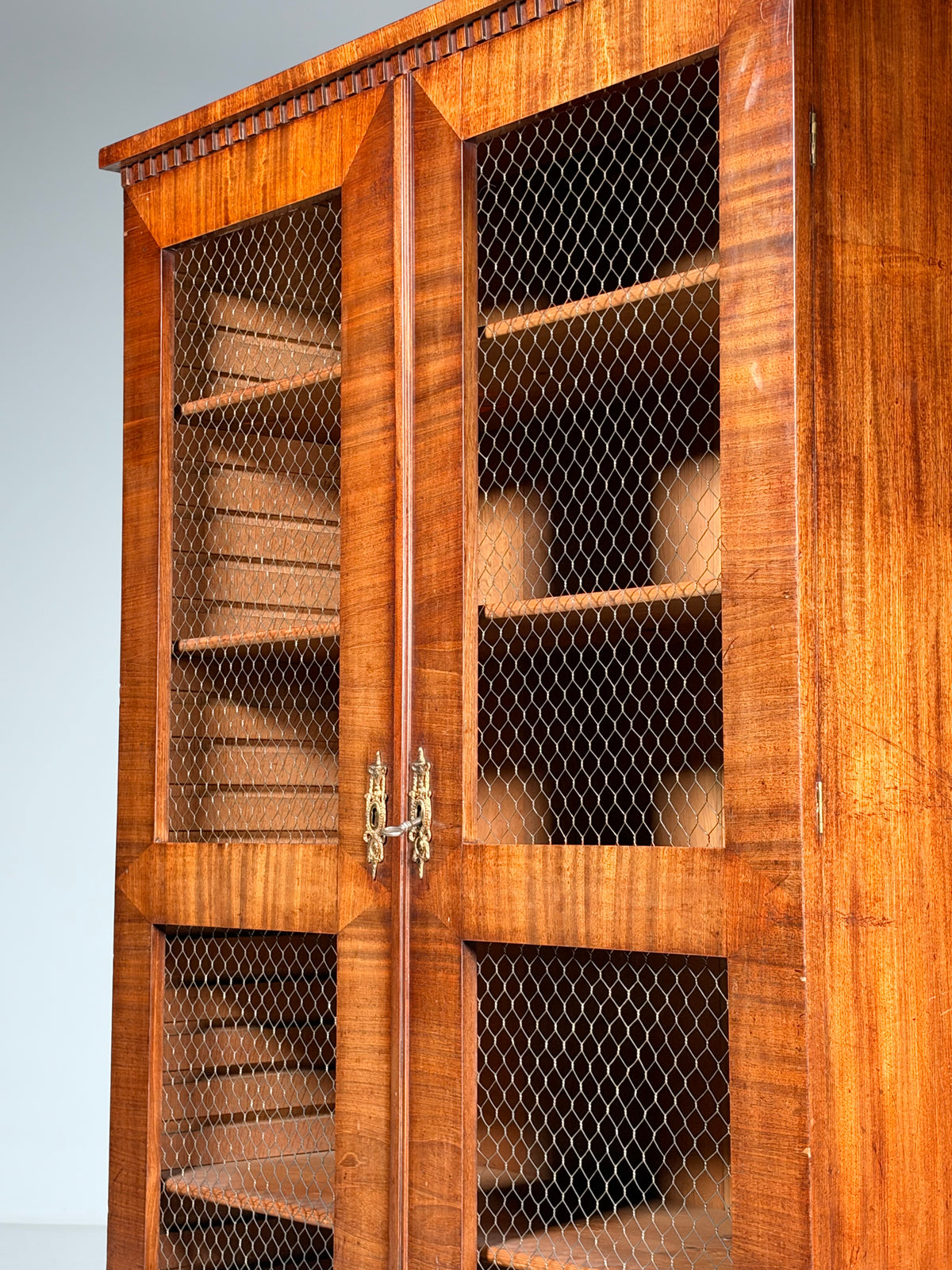 19th century mahogany display cabinet