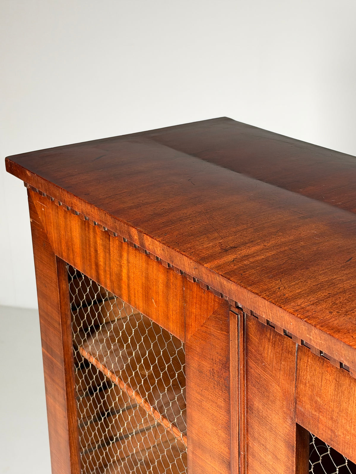 19th century mahogany display cabinet