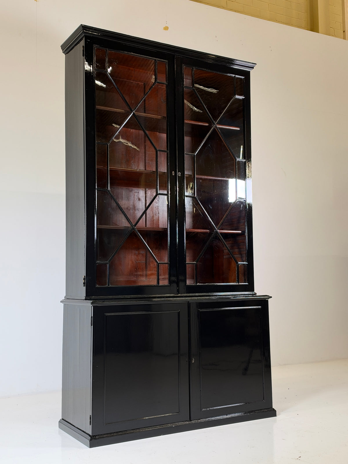 English bookcase black, c. 1880