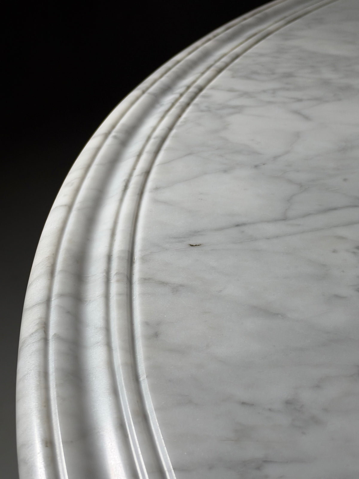 Teak centre table, 150 cm, marble