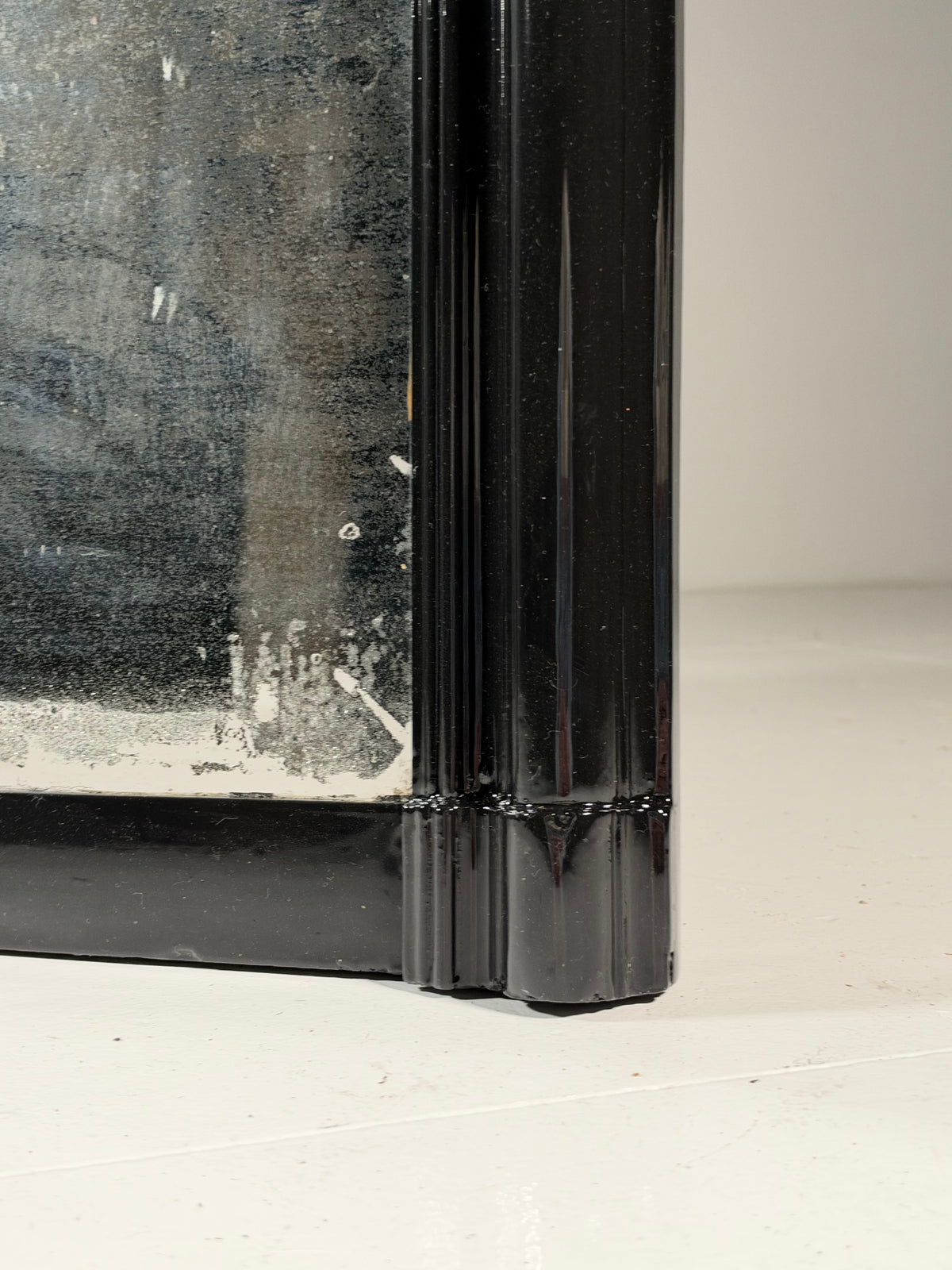 19th century Belgian mirror black