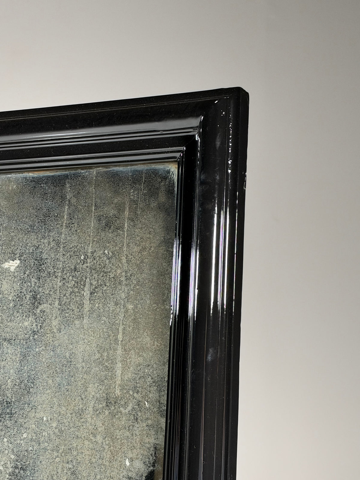 19th century Belgian mirror black